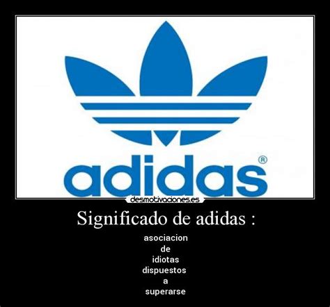 qué significa adidas